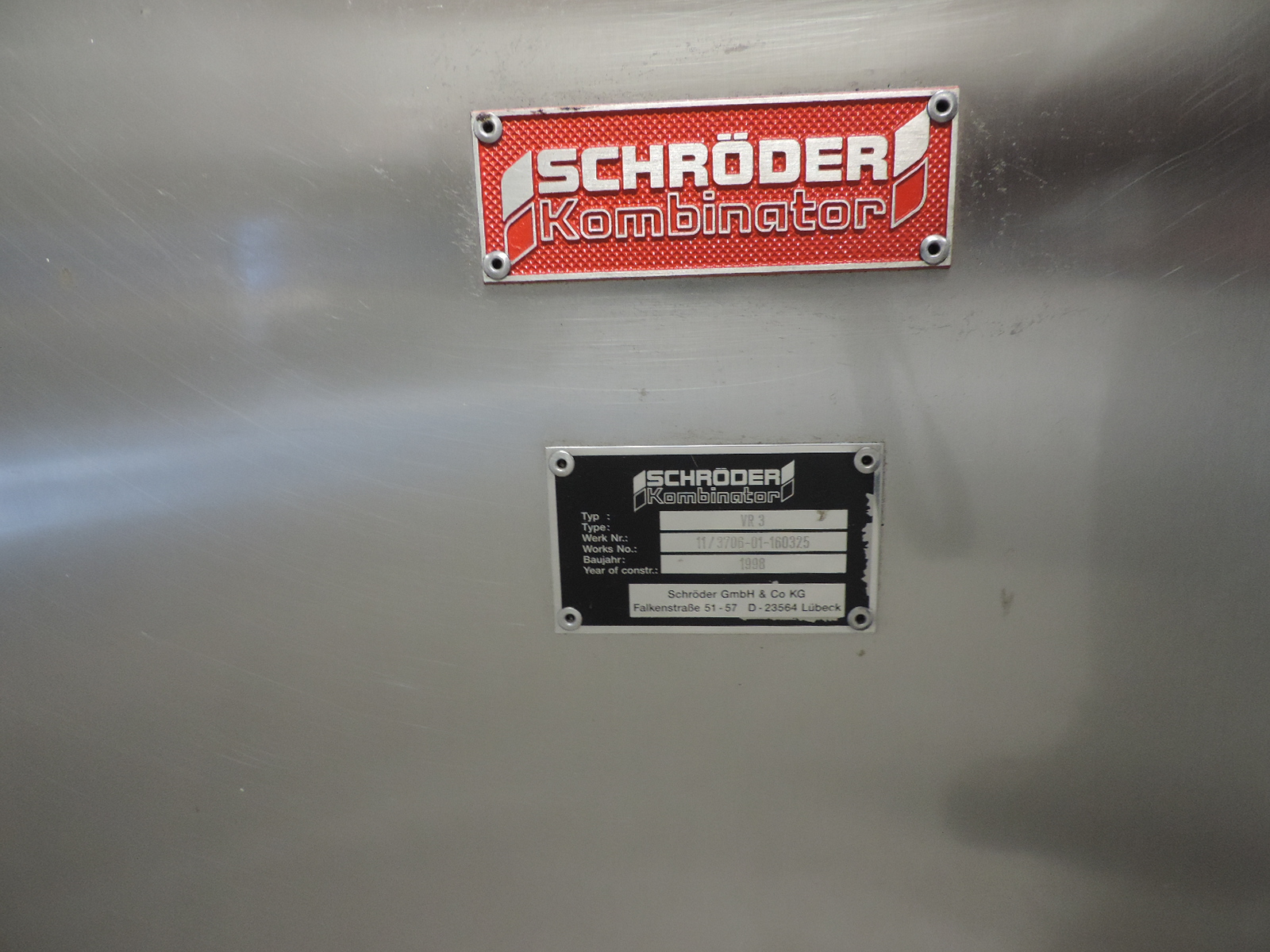 Schröder VR3 Margarine equipment